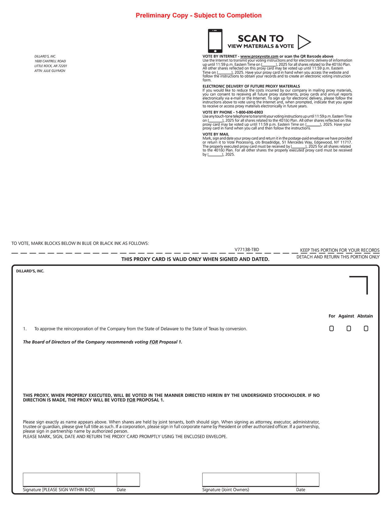 [MISSING IMAGE: px_25dillardproxy1pg01-4c.jpg]