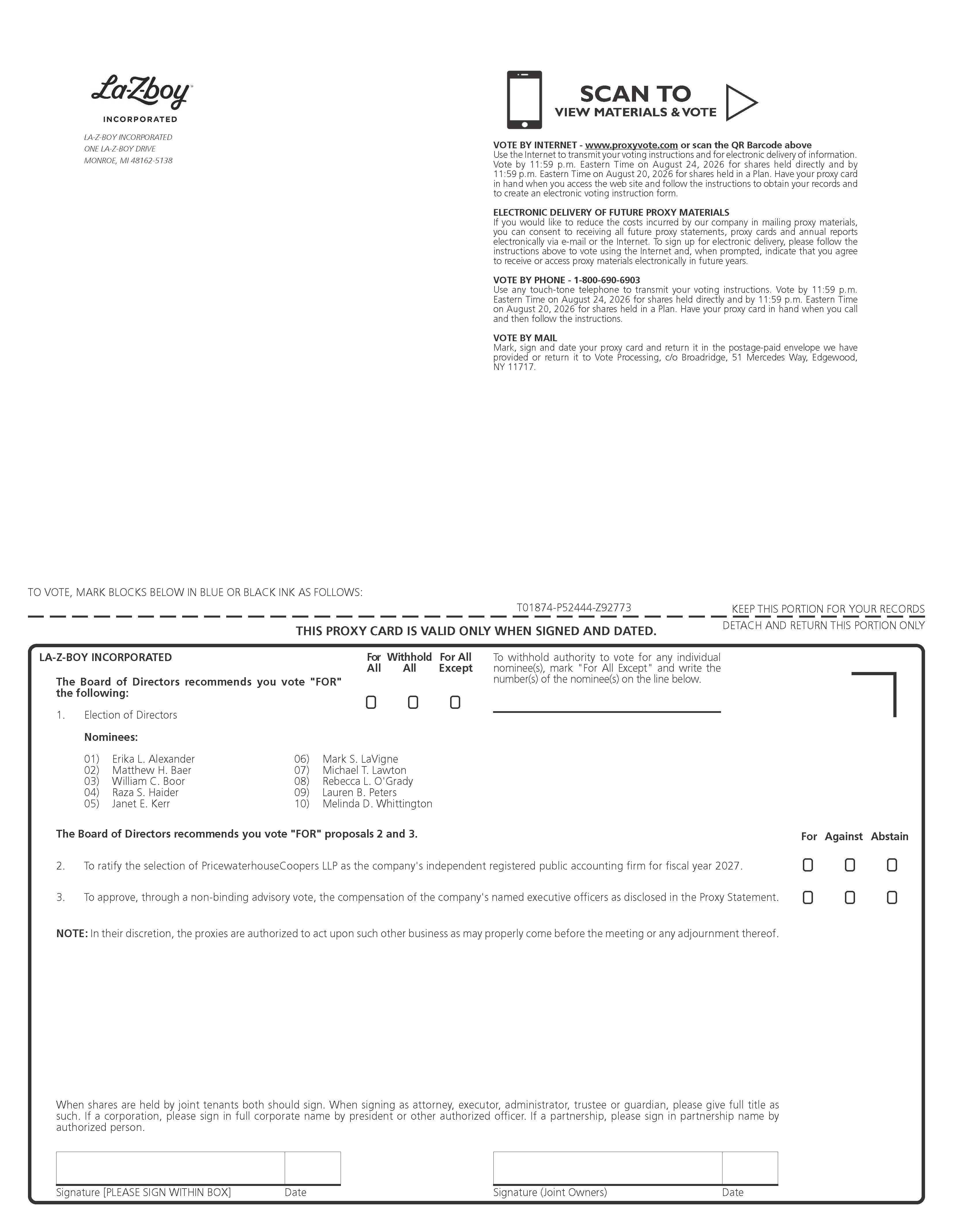 LA-Z-BOY INCORPORATED_PRXY_GT20_26_P52444_Z92773(#98498) - FINAL_Page_1.jpg