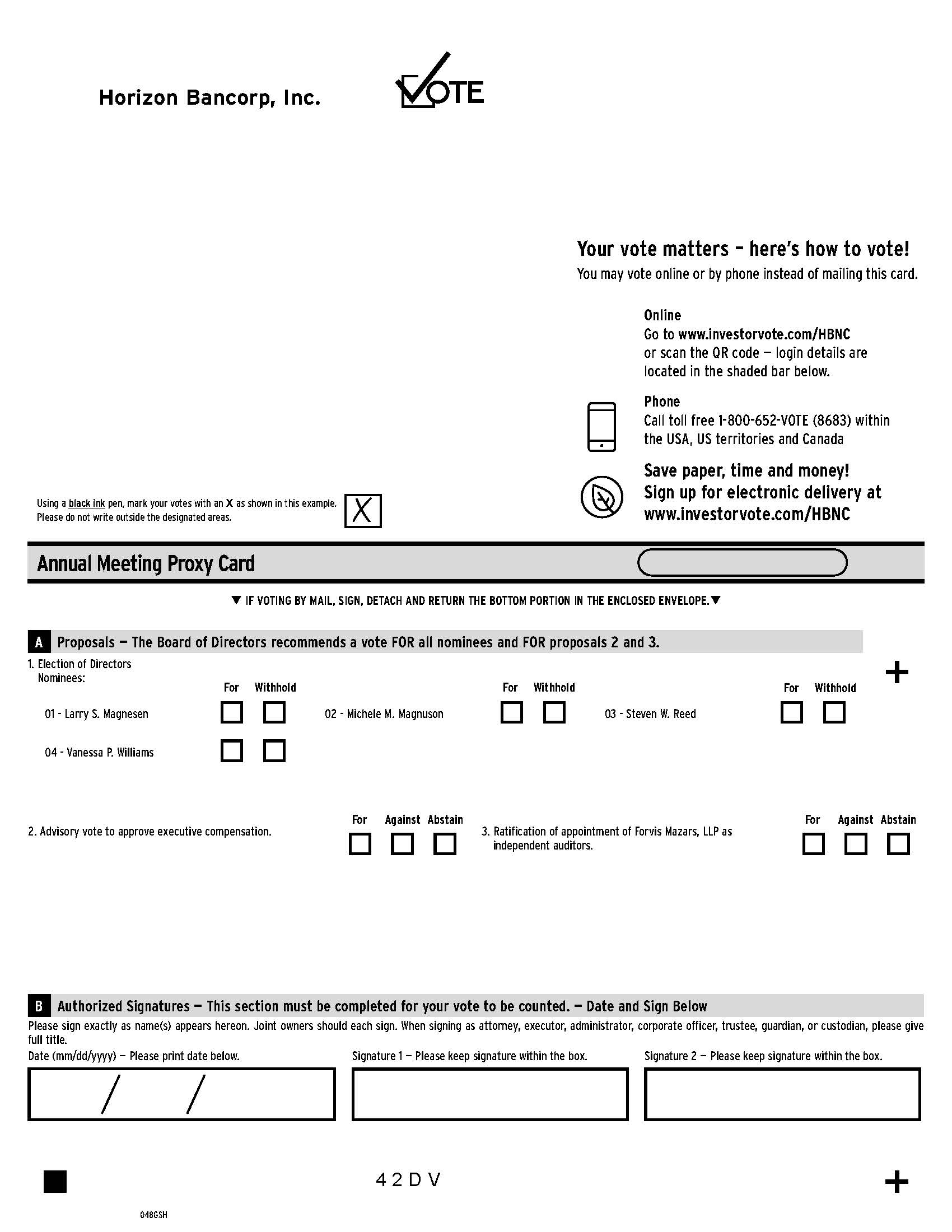 Pages 1 from HBNC 2026 Clean Proxy Card -FINAL 2026 03 11.jpg
