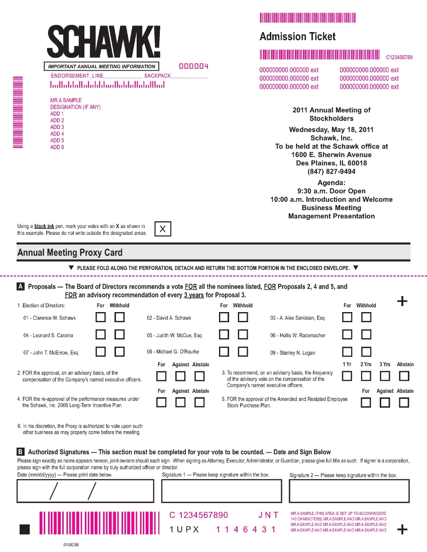 Proxy Card Page 1