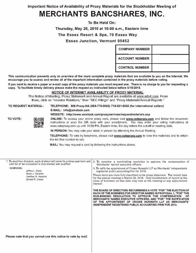 Merchants Notice