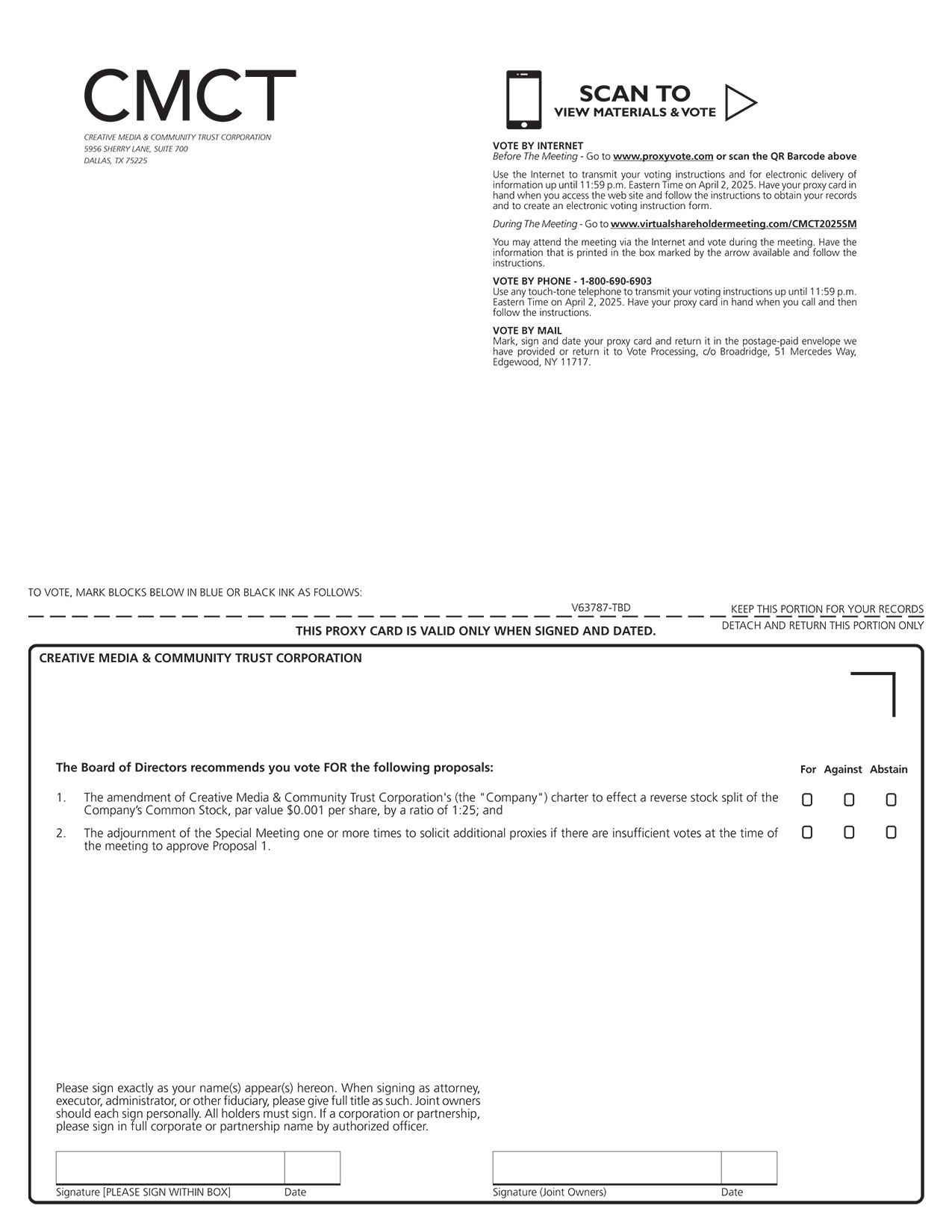 [MISSING IMAGE: px_25cmctproxy1pg01-bw.jpg]