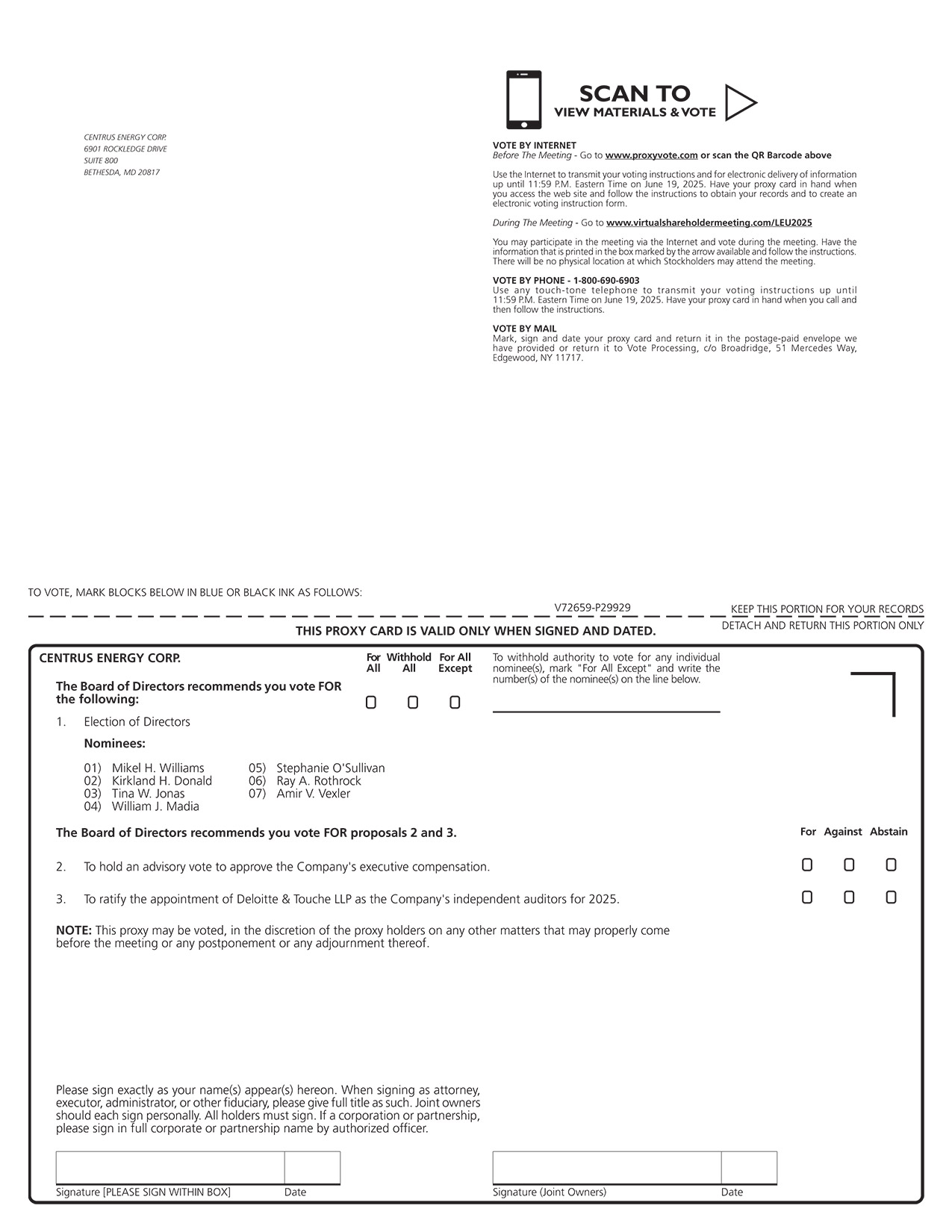 [MISSING IMAGE: px_25centrusproxy1pg01-bw.jpg]