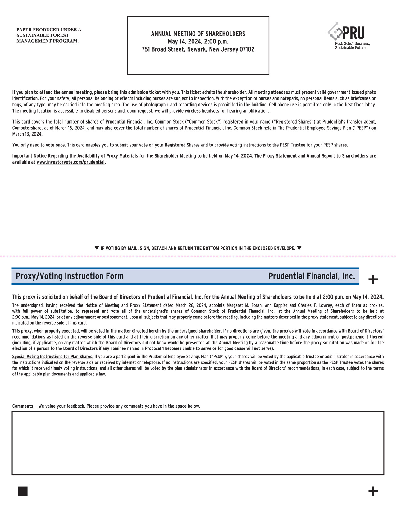 [MISSING IMAGE: pg_24xhfaprudenproxy1pg02-4c.jpg]