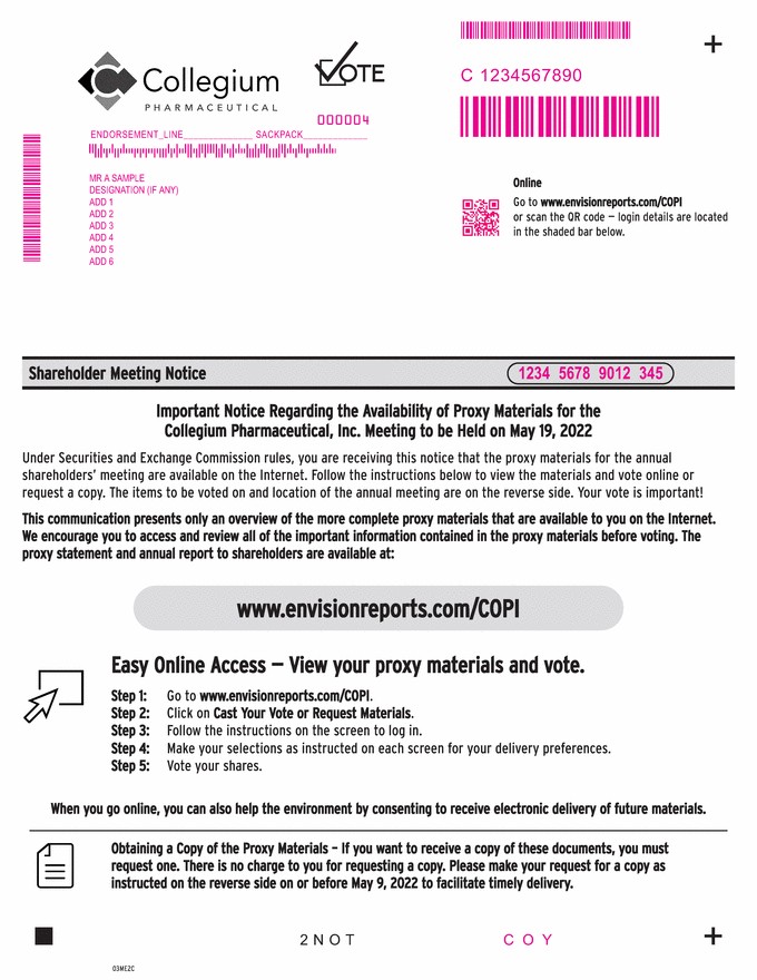 Collegium_Serachable text_collegium - shareholder meeting notice_page_1.gif