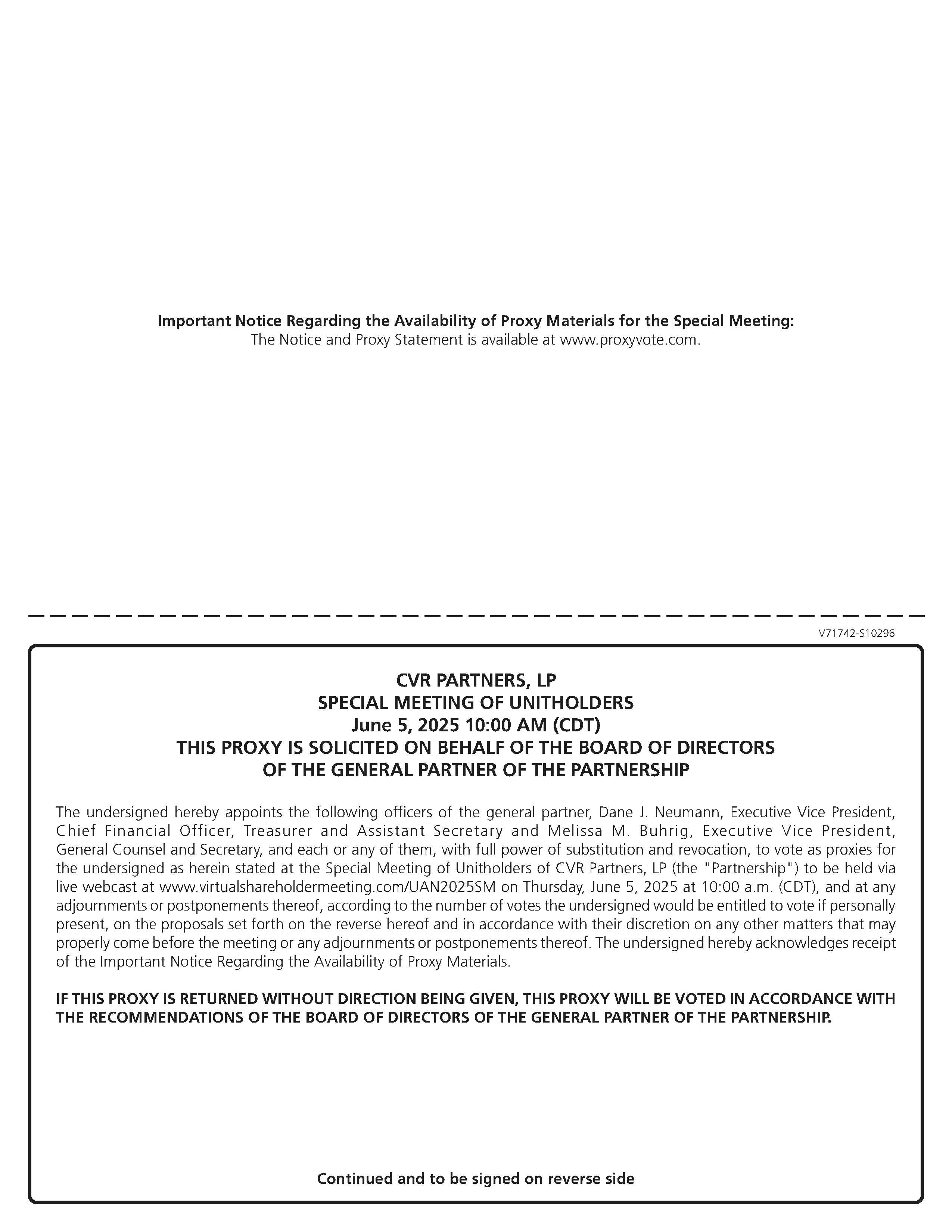 CVR PARTNERS LP Proxy Card 2025_2.jpg