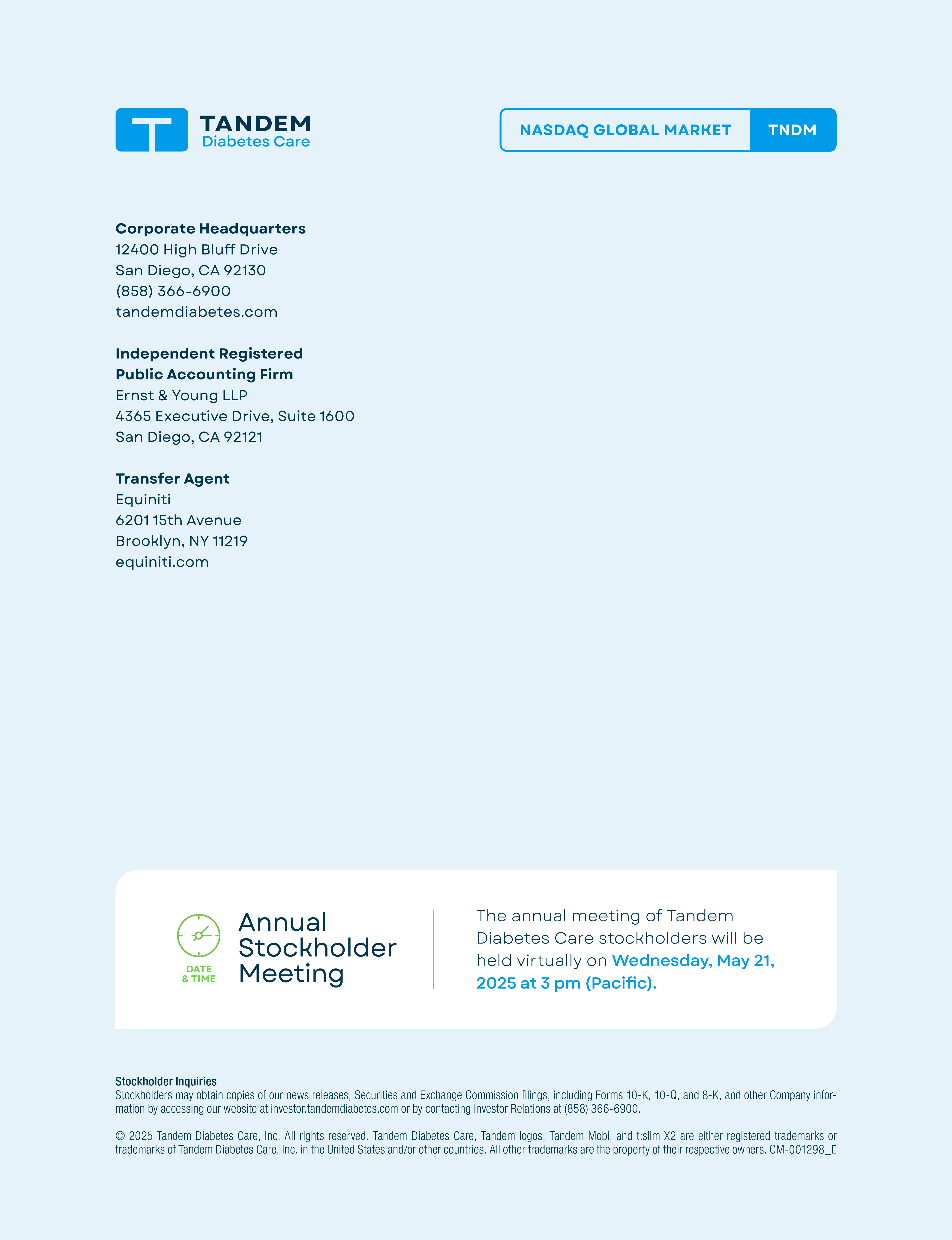 CM-001298_F Collateral, Proxy Report, Tandem Diabetes Care, BACK.jpg