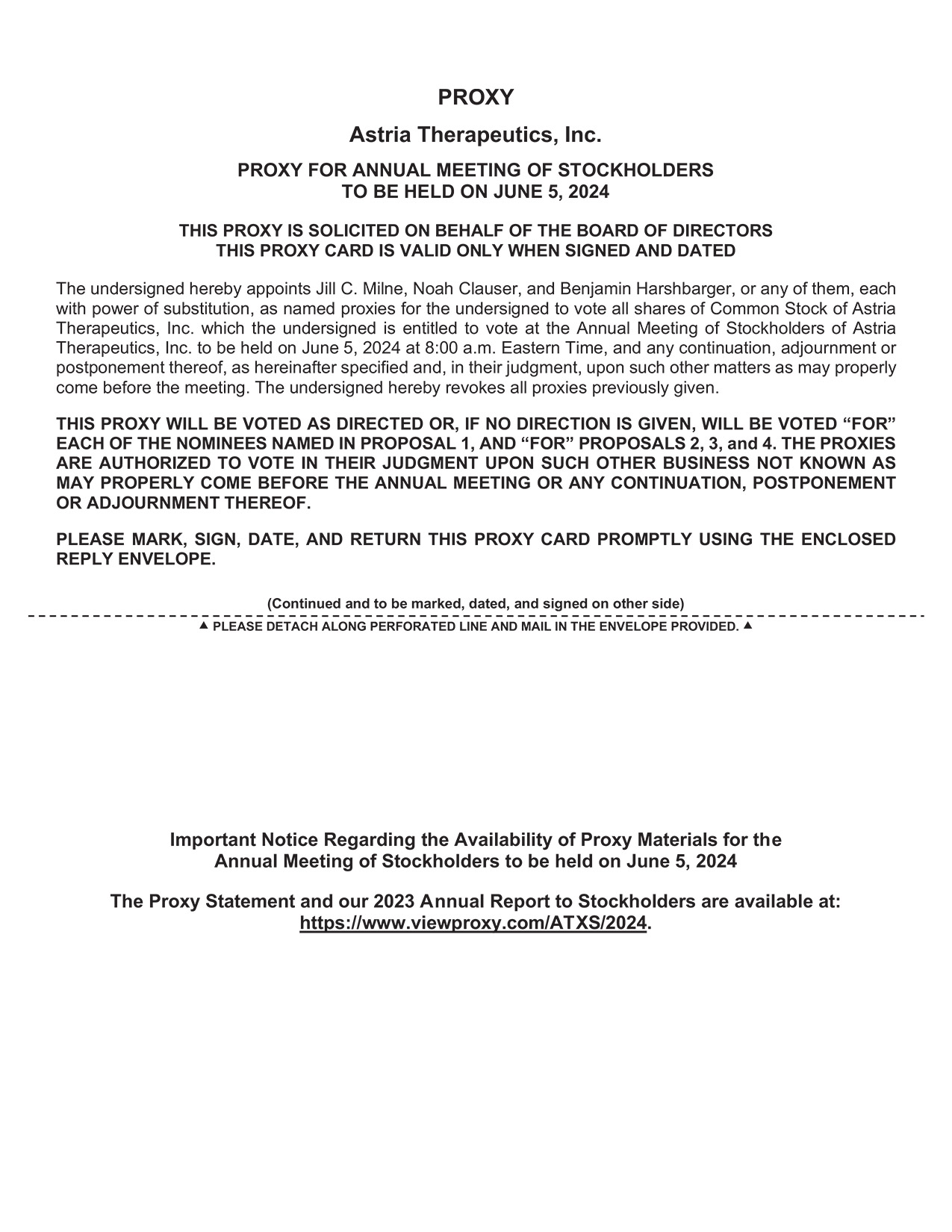 [MISSING IMAGE: px_24astriaproxy1pg1-bw.jpg]