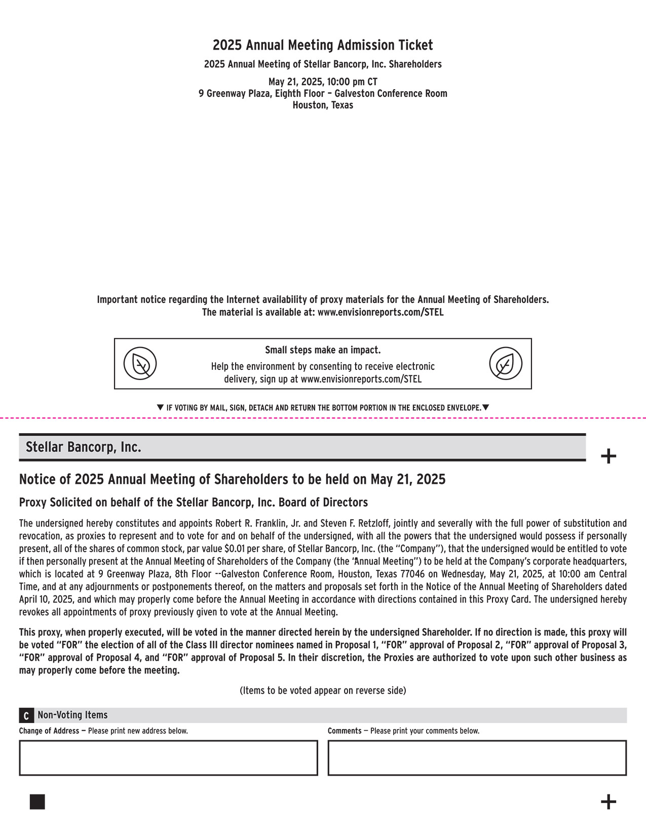 [MISSING IMAGE: px_24stellerproxy01pg01-4c.jpg]