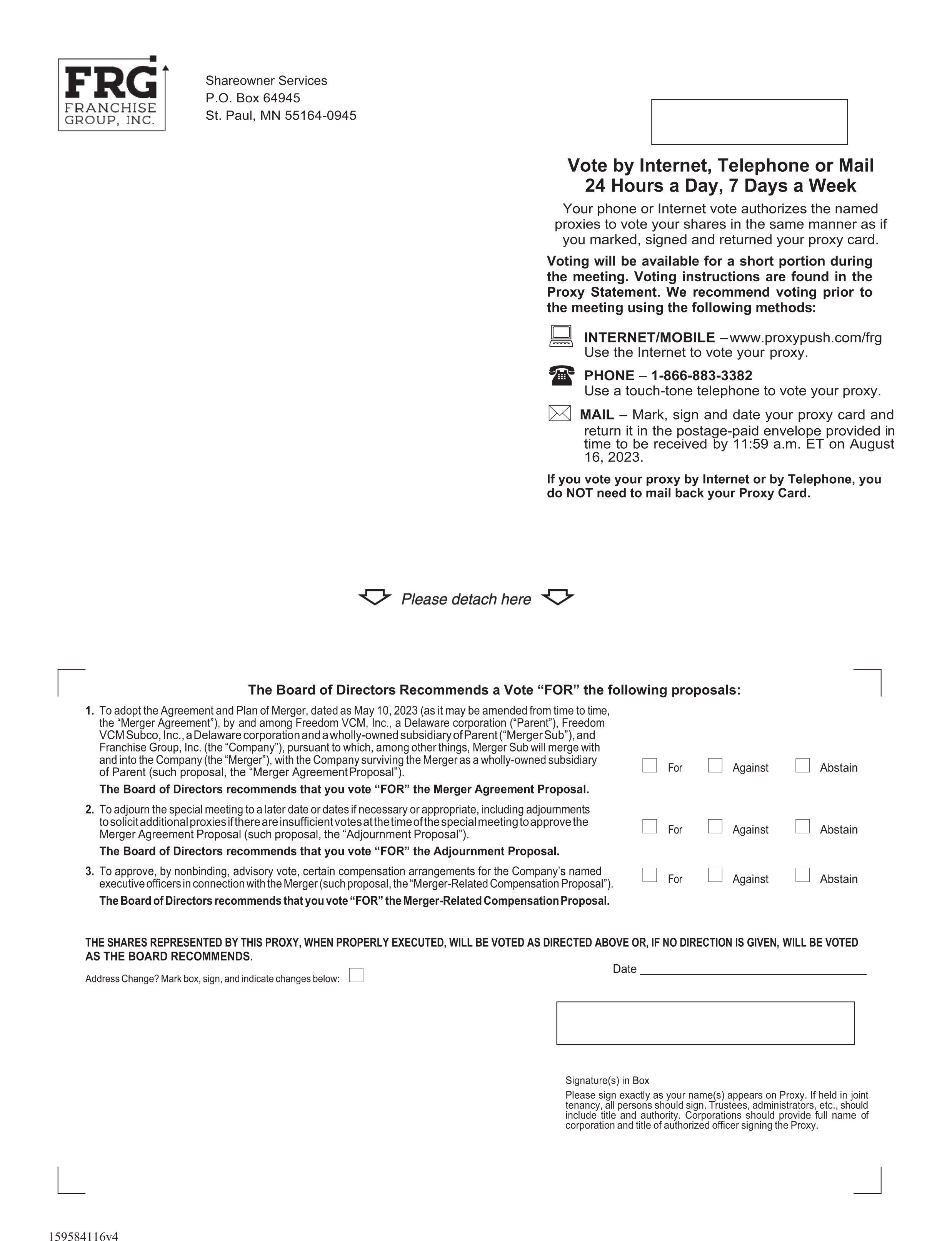 [MISSING IMAGE: px_franchiseproxy1pg01-bw.jpg]