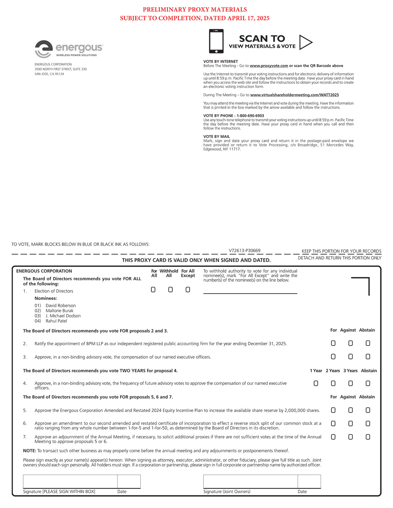 [MISSING IMAGE: px_25energousproxy1pg01-4c.jpg]