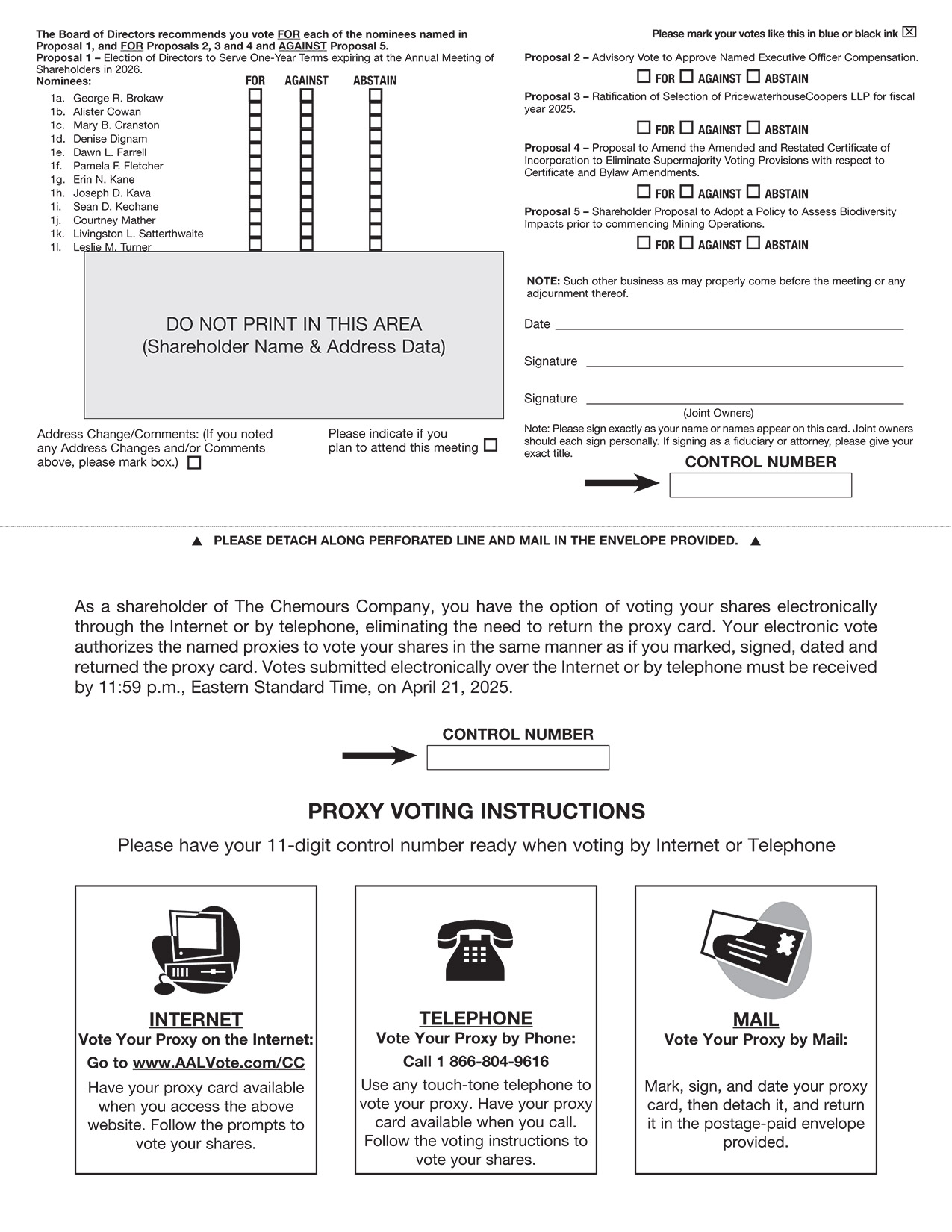 [MISSING IMAGE: px_25chemoursproxy1pg02-bw.jpg]