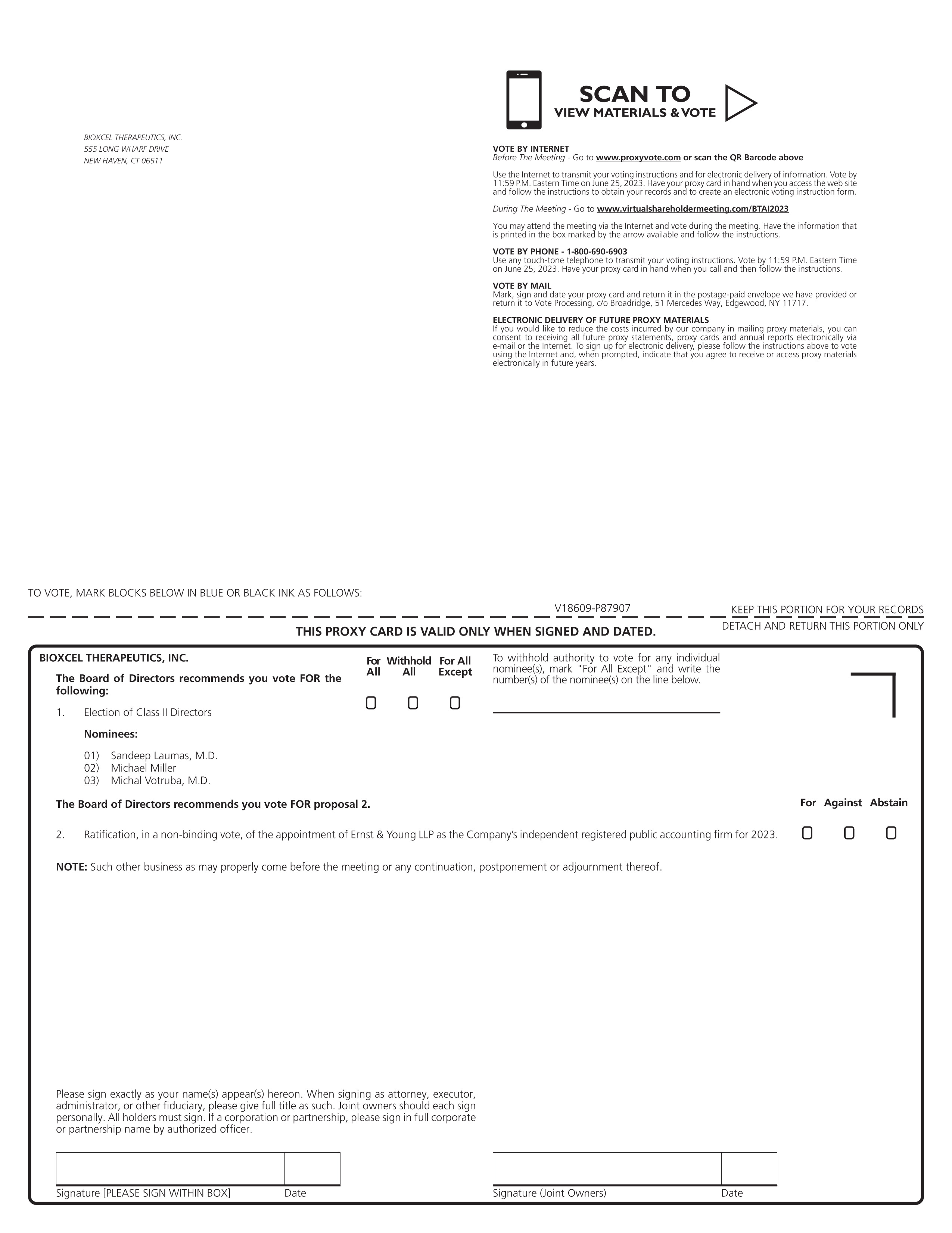 [MISSING IMAGE: px_bioxcelannualmeet01-bw.jpg]