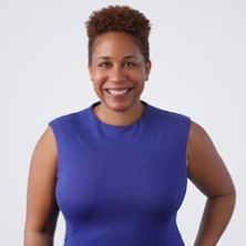 A person in a blue tank top  Description automatically generated with medium confidence