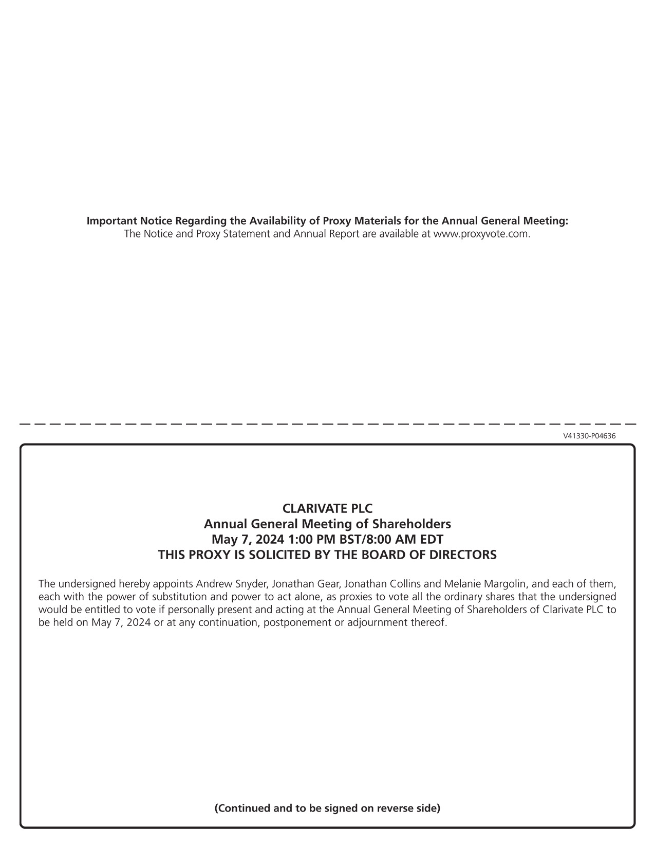 [MISSING IMAGE: px_24clarivateannual02-bw.jpg]