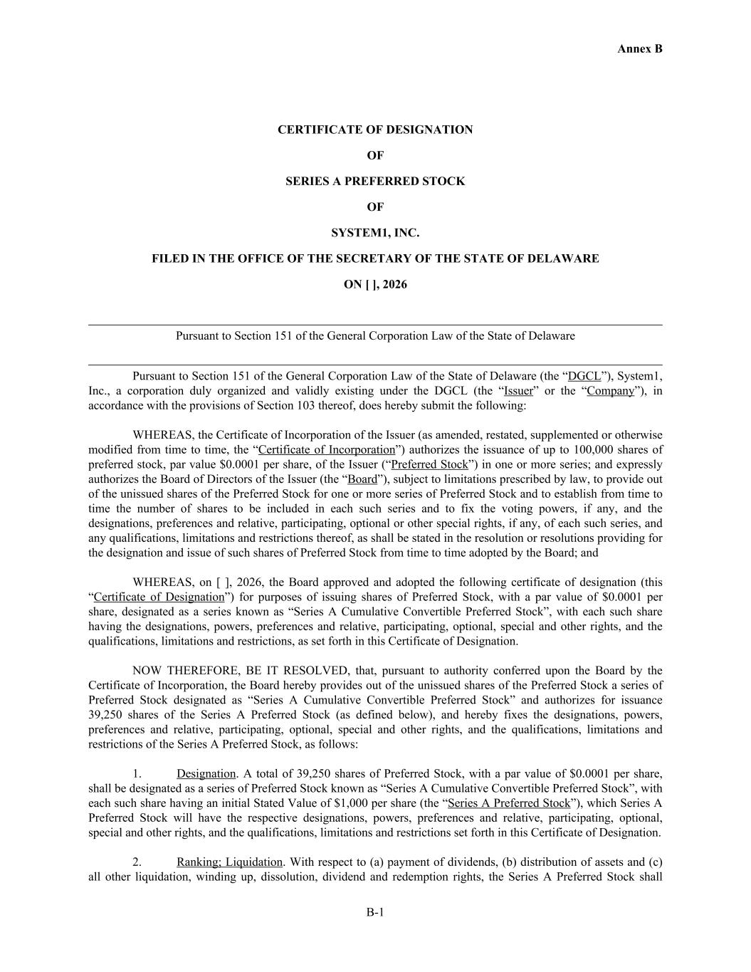 System1 - Annex B - Series A Certificate of Designation001.jpg