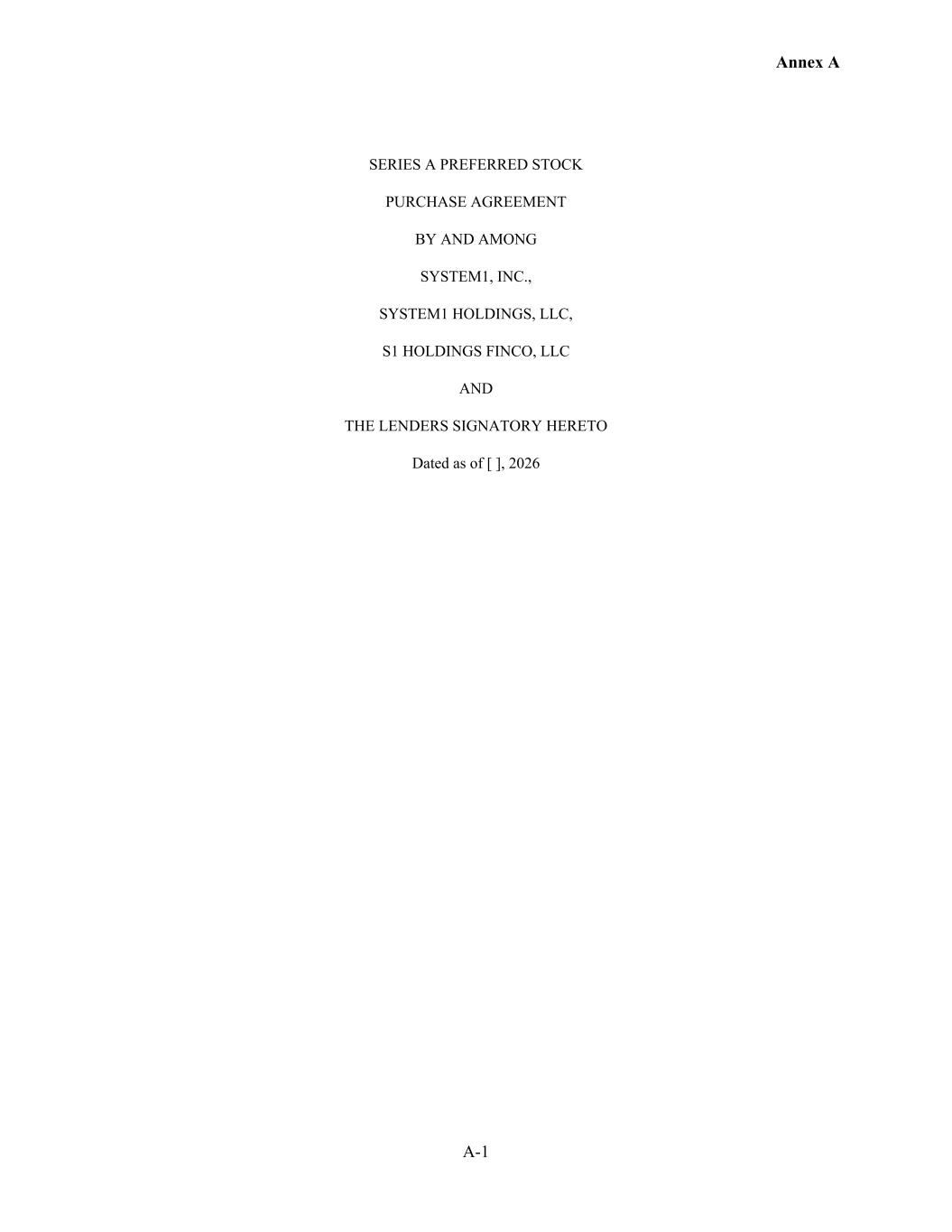 System1 - Annex A - Series A Preferred Stock Purchase Agreement001.jpg
