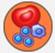 A red and blue cell
Description automatically generated